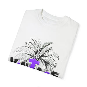 VINTAGE PALM TREE BLACK AND PURPLE