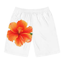 Load image into Gallery viewer, VINTAGE (WELCOME TO BOTANY 101 ORANGE FLOWER) ON WHITE SHORTS
