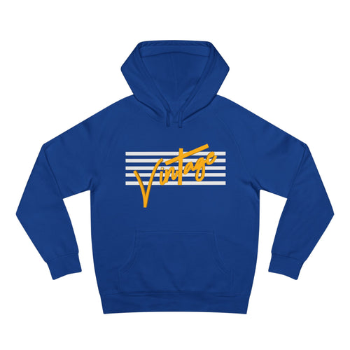 VINTAGE STARS AND STRIPES UNISEX HOODIE (WHITE AND GOLD)