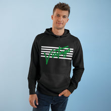 Load image into Gallery viewer, VINTAGE STARS AND STRIPES WHITE AND GREEN HOODIE (UNISEX)