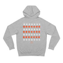Load image into Gallery viewer, VINTAGE STARS AND STRIPES HOODIE (UNISEX) WHITE AND ORANGE