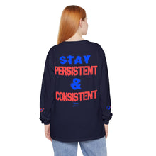 Load image into Gallery viewer, VINTAGE STAY P&amp;C LONG SLEEVE TEE BUBBLE GUM (UNISEX)