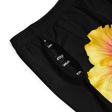 Load image into Gallery viewer, VINTAGE (WELCOME TO BOTANY 101 YELLOW FLOWER) ON BLACK  SHORTS