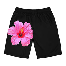 Load image into Gallery viewer, VINTAGE (WELCOME TO BOTANY 101 PINK FLOWER) ON BLACK SHORTS