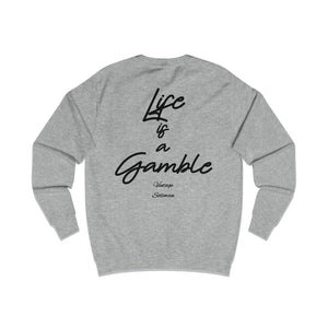 Vintage Life is a Gamble Unisex Sweatshirt - Black ink