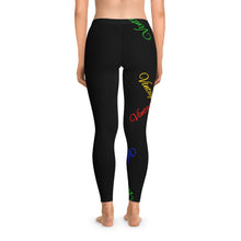 Load image into Gallery viewer, VINTAGE QUAD COLOR Stretchy Leggings (BLACK)