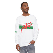 Load image into Gallery viewer, VINTAGE STARS AND STRIPES LONG SLEEVE (UNISEX) WATERMELON INK