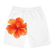 Load image into Gallery viewer, VINTAGE (WELCOME TO BOTANY 101 ORANGE FLOWER) ON WHITE SHORTS