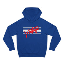 Load image into Gallery viewer, VINTAGE STARS AND STRIPES HOODIE WHITE AND RED