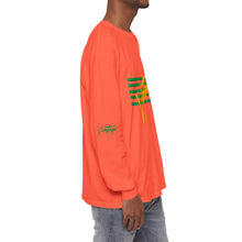 Load image into Gallery viewer, VINTAGE STARS AND STRIPES LONG SLEEVE (UNISEX) GREEN AND GOLD INK