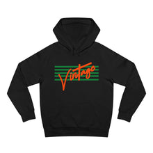 Load image into Gallery viewer, VINTAGE STARS AND STRIPES ORANGE AND LIME UNISEX HOODIE