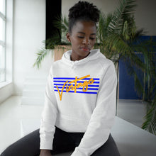 Load image into Gallery viewer, VINTAGE STARS AND STRIPES GOLD AND BLUE (UNISEX) HOODIE
