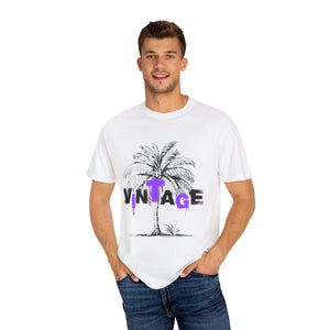 VINTAGE PALM TREE BLACK AND PURPLE