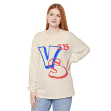 Load image into Gallery viewer, VINTAGE WILD STYLE ROSE RED AND POWDER BLUE LONG SLEEVE