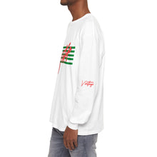 Load image into Gallery viewer, VINTAGE STARS AND STRIPES LONG SLEEVE (UNISEX) WATERMELON INK