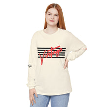 Load image into Gallery viewer, VINTAGE STARS AND STRIPES LONG SLEEVE (UNISEX) INFERRED AND BLACK INK