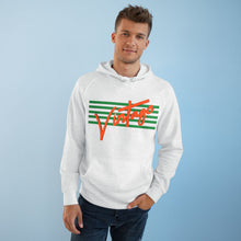 Load image into Gallery viewer, VINTAGE STARS AND STRIPES ORANGE AND LIME UNISEX HOODIE