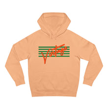 Load image into Gallery viewer, VINTAGE STARS AND STRIPES ORANGE AND LIME UNISEX HOODIE