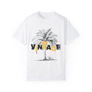 VINTAGE PALM TREE BLACK AND YELLOW