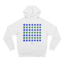 Load image into Gallery viewer, VINTAGE STARS AND STRIPES GREEN AND BLUE (UNISEX) HOODIE