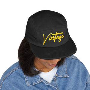 VINTAGE 5 PANEL HAT (GOLD) UNISEX