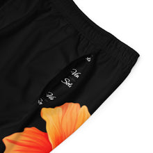 Load image into Gallery viewer, VINTAGE (WELCOME TO BOTANY 101 ORANGE FLOWER) ON BLACK  SHORTS