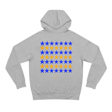 Load image into Gallery viewer, VINTAGE STARS AND STRIPES GOLD AND BLUE (UNISEX) HOODIE