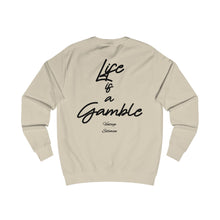 Load image into Gallery viewer, Vintage Life is a Gamble Unisex Sweatshirt - Black ink