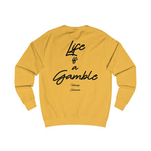 Load image into Gallery viewer, Vintage Life is a Gamble Unisex Sweatshirt - Black ink