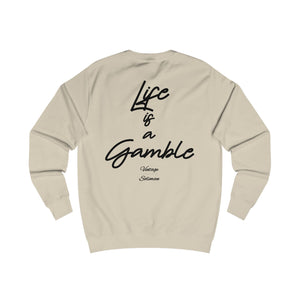 Vintage Life is a Gamble Unisex Sweatshirt - Black ink