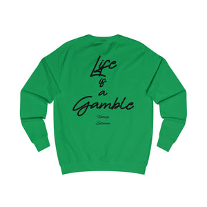 Vintage Life is a Gamble Unisex Sweatshirt - Black ink