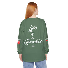 Load image into Gallery viewer, VINTAGE LIFE IS A GAMBLE (UNISEX) WHITE INK
