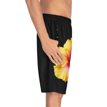 Load image into Gallery viewer, VINTAGE (WELCOME TO BOTANY 101 YELLOW FLOWER) ON BLACK  SHORTS