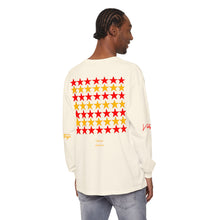 Load image into Gallery viewer, VINTAGE STARS AND STRIPES LONG SLEEVE (UNISEX) RED AND GOLD INK