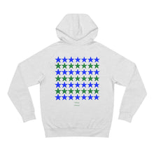 Load image into Gallery viewer, VINTAGE STARS AND STRIPES GREEN AND BLUE (UNISEX) HOODIE