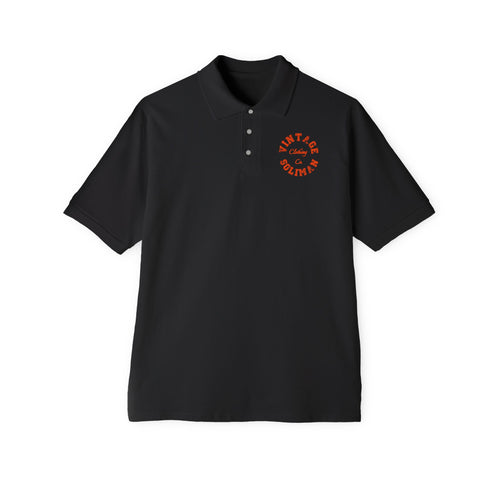 VINTAGE UNIVERSITY POLO (ORANGE INK)