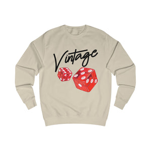 Vintage Life is a Gamble Unisex Sweatshirt - Black ink