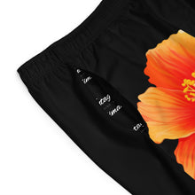 Load image into Gallery viewer, VINTAGE (WELCOME TO BOTANY 101 ORANGE FLOWER) ON BLACK  SHORTS