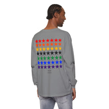 Load image into Gallery viewer, VINTAGE STARS AND STRIPES LONG SLEEVE (UNISEX) ROY G BIV &amp; BLACK INK