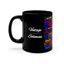 Load image into Gallery viewer, VINTAGE 50 FOR 50 (50 YEARS 50 ALBUMS) 11oz Black Mug