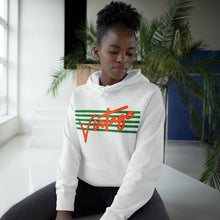 Load image into Gallery viewer, VINTAGE STARS AND STRIPES ORANGE AND LIME UNISEX HOODIE