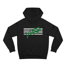 Load image into Gallery viewer, VINTAGE STARS AND STRIPES WHITE AND GREEN HOODIE (UNISEX)