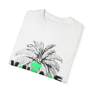 VINTAGE PALM TREE BLACK AND MINT