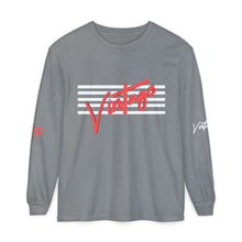 Load image into Gallery viewer, VINTAGE STARS AND STRIPES LONG SLEEVE (UNISEX) INFERRED AND WHITE INK
