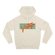 Load image into Gallery viewer, VINTAGE STARS AND STRIPES ORANGE AND LIME UNISEX HOODIE
