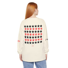 Load image into Gallery viewer, VINTAGE STARS AND STRIPES LONG SLEEVE (UNISEX) INFERRED AND BLACK INK