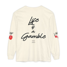 Load image into Gallery viewer, VINTAGE LIFE IS A GAMBLE (UNISEX) BLACK INK