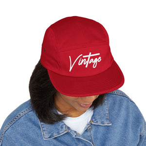 VINTAGE 5 PANEL HAT (WHITE) UNISEX