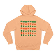 Load image into Gallery viewer, VINTAGE STARS AND STRIPES ORANGE AND LIME UNISEX HOODIE