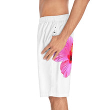 Load image into Gallery viewer, VINTAGE (WELCOME TO BOTANY 101 PINK FLOWER) ON WHITE SHORTS